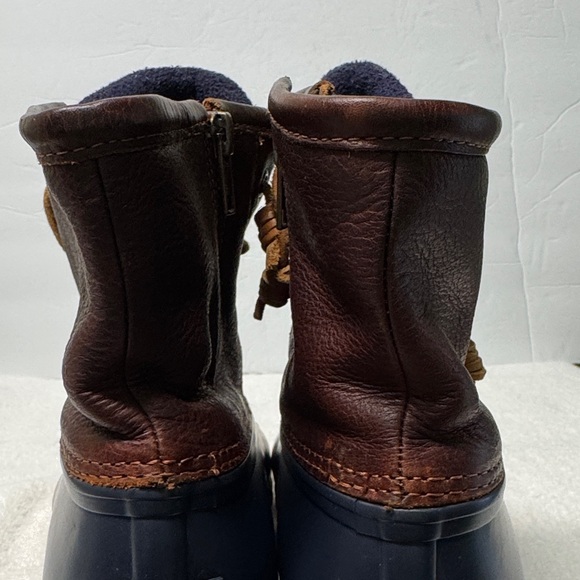 Sperry Women’s Saltwater Brown and Navy Duck Boots Size 9 - Picture 9 of 15
